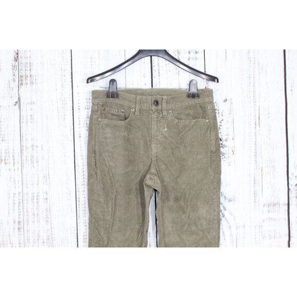 LL Bean BeanFlex Five Pocket Corduroy Pants Mid Rise Straight Leg 6 Reg - Picture 2 of 12